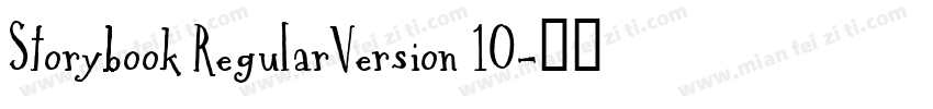 Storybook RegularVersion 10字体转换
